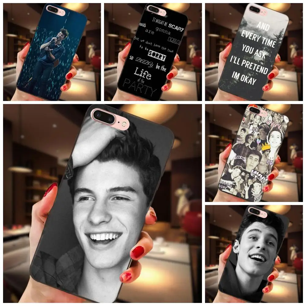 

TPU Protective Cover Case For Apple iPhone 4 4S 5 5S SE 6 6S 7 8 Plus X XS Max XR Funny Handsome Shawn Mendes Magcon