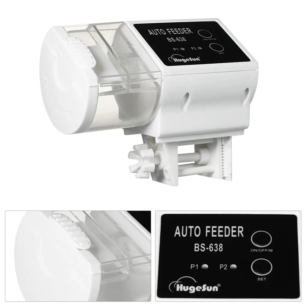 

80ml Electric Fish Food Timer Automatic Fish Feeder Automatic Feeder Pet Feeding Dispenser for Aquarium Fish Tank