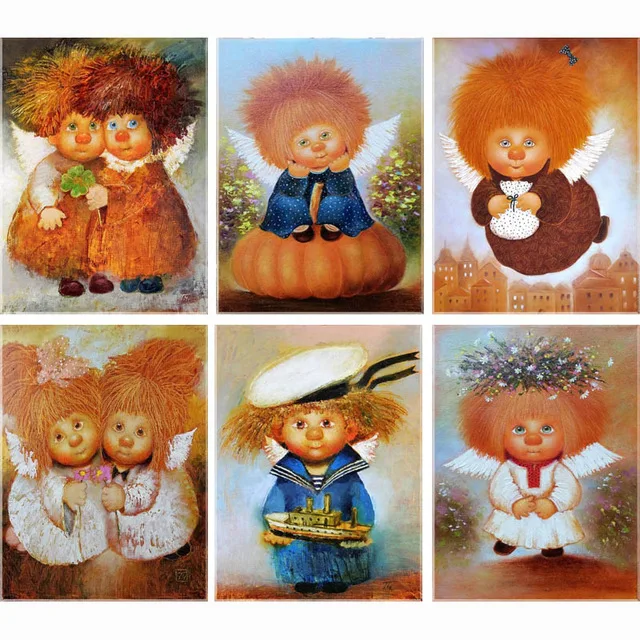 

Diy diamond painting For kids full cross stitch crystal square sets unfinish decorative embroidery angel
