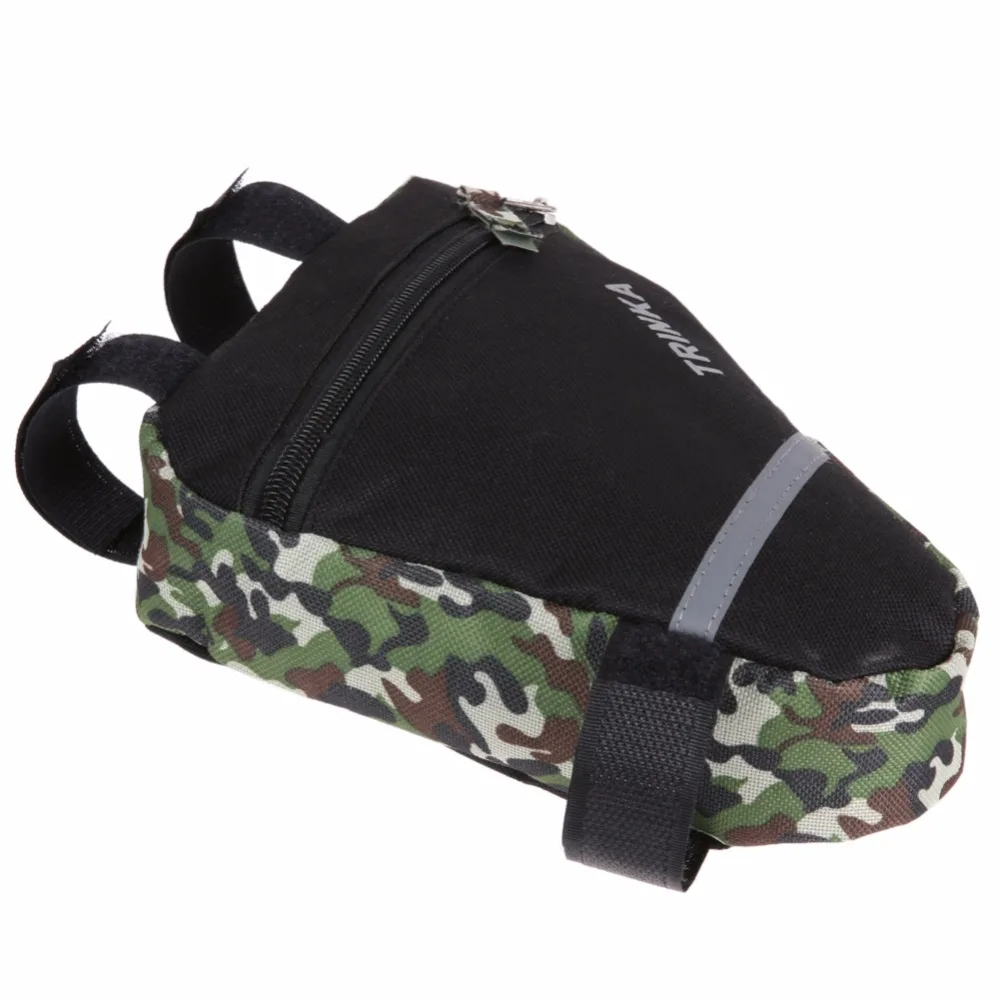 Cheap Bicycle Frame Triangle Bag Storage Pouch Bags Cycling MTB Road Bike Tube Corner Pannier Black/Camouflage Bycicle ciclismo 1