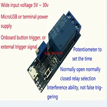 5 stücke Breite spannung 5 v-30 v trigger verzögerung relais modul/timer module/verzögerung leitung/ verzögerung schalter