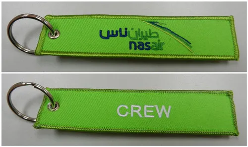 

Emirates Logo Nasair Luggage Key Chain Ring Pilot Cabin Crew Tag