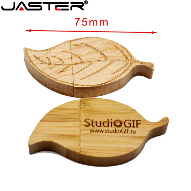 USB флеш накопитель JASTER с деревянными листьями 4/8/16/32/64/2 0 ГБ|USB флэш-накопители| |