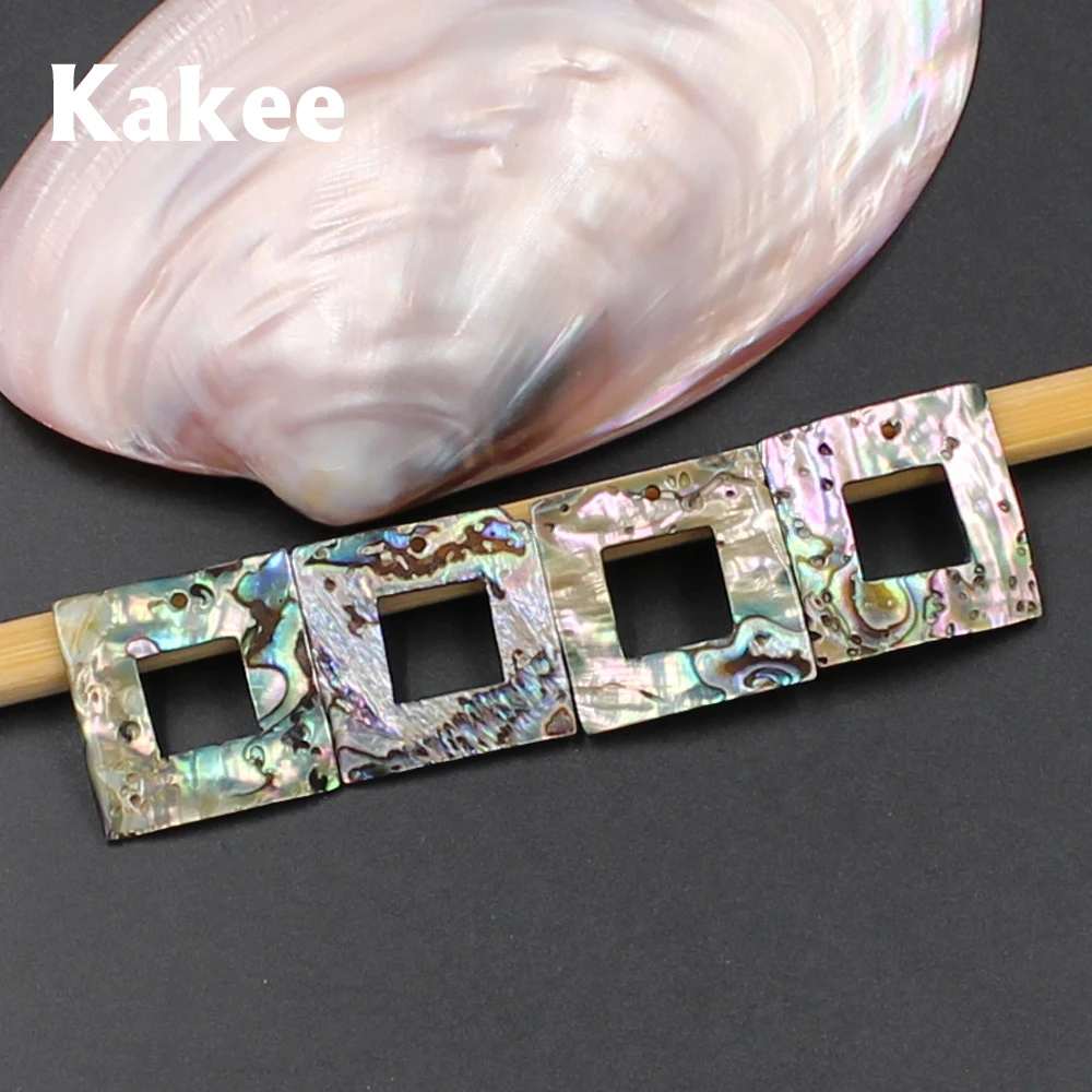 

Kakee Natural New Zealand Abalone Sea Shell DIY Charms Square Beads for Jewelry Making Fashion Female Earrings Beading Supplies