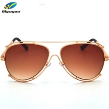 2019 Brand Designer Classic Luxury Pilot Sunglasses Women Hollow Out Metal Frame Sun Glasses Driving Mirror Eyewear male