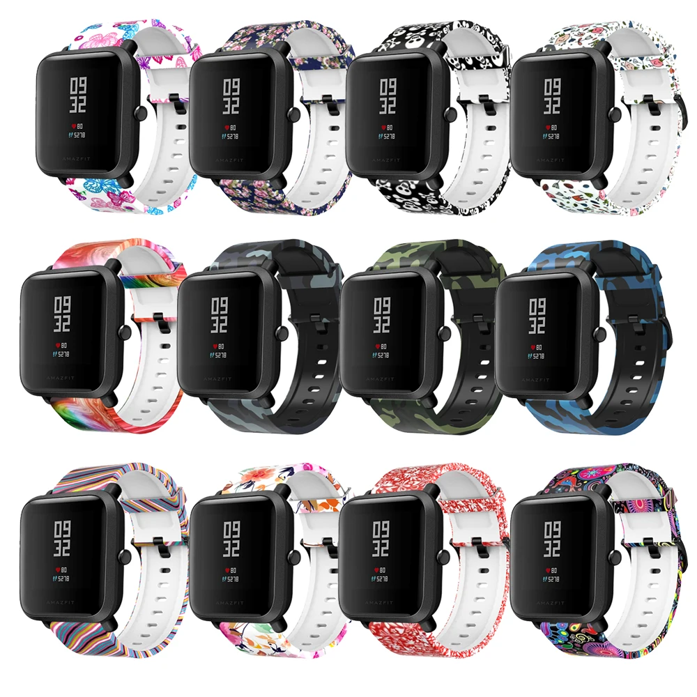 Huami Amazfit Bip BIT PACE Lite Youth 20 мм спортивный силиконовый ремешок для Xiaomi Смарт часы сменный ремешок