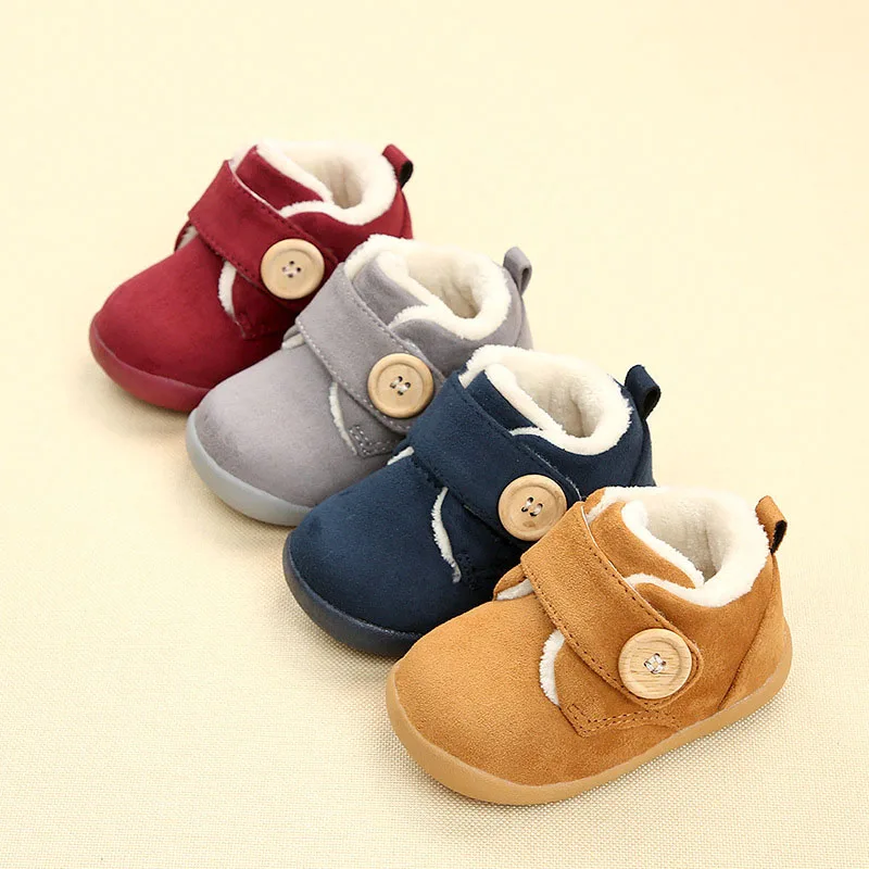 

Winter Infant Newborn Toddler Boots Baby Girl Boy Warm Thicken Plush Snow Boots for Kids Child Boots Soft Bottom Shoes