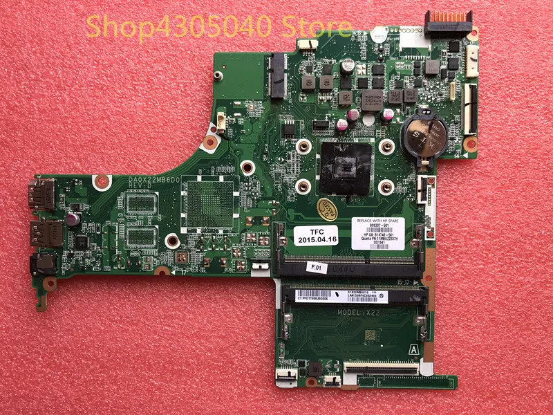 Xiwang 809337-001 809337-501 809337-601 DA0X22MB6D0 для материнской платы ноутбука hp 15-AB с процессором A8-7410, все функции хорошие