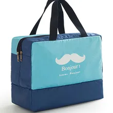 Водонепроницаемые нейлоновые мужские и женские дорожные сумки, сумки для стирки, сухие и Влажные Сумки, отдельные сумки для багажа для девочек, выходные сумки