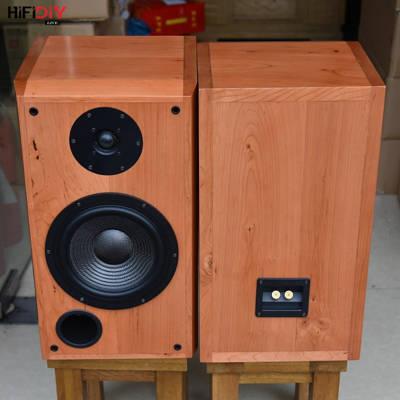 HIFIDIY LIVE cherry полностью натуральное дерево 8 дюймов колонки 200 Вт* 2 HIFI DIY пассивный аудио 2,0 книжная полка звуковая коробка T8 SM-814TT