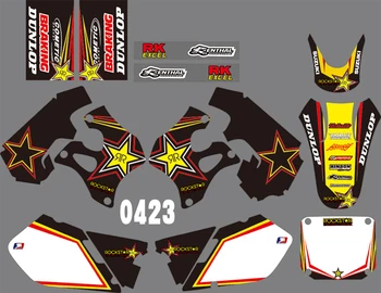 

3 Styles Motorcycle Graphic Dirt Bike Sticker kit DECALS STICKERS FOR SUZUKI RM125-250 1996 1997 1998