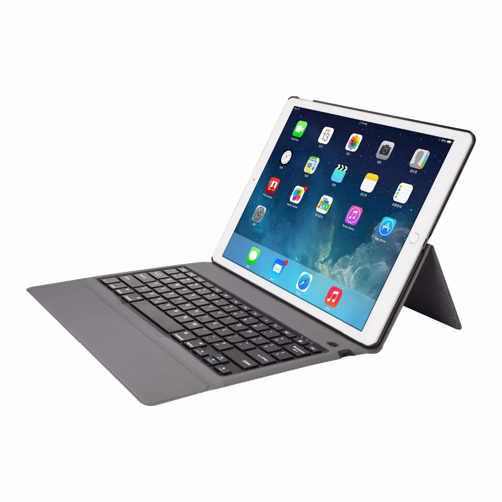 Ультра тонкий кожаный Беспроводной Bluetooth клавиатура чехол Обложка для Apple iPad Pro 12,9 A1584 A1652 A1670 A1671