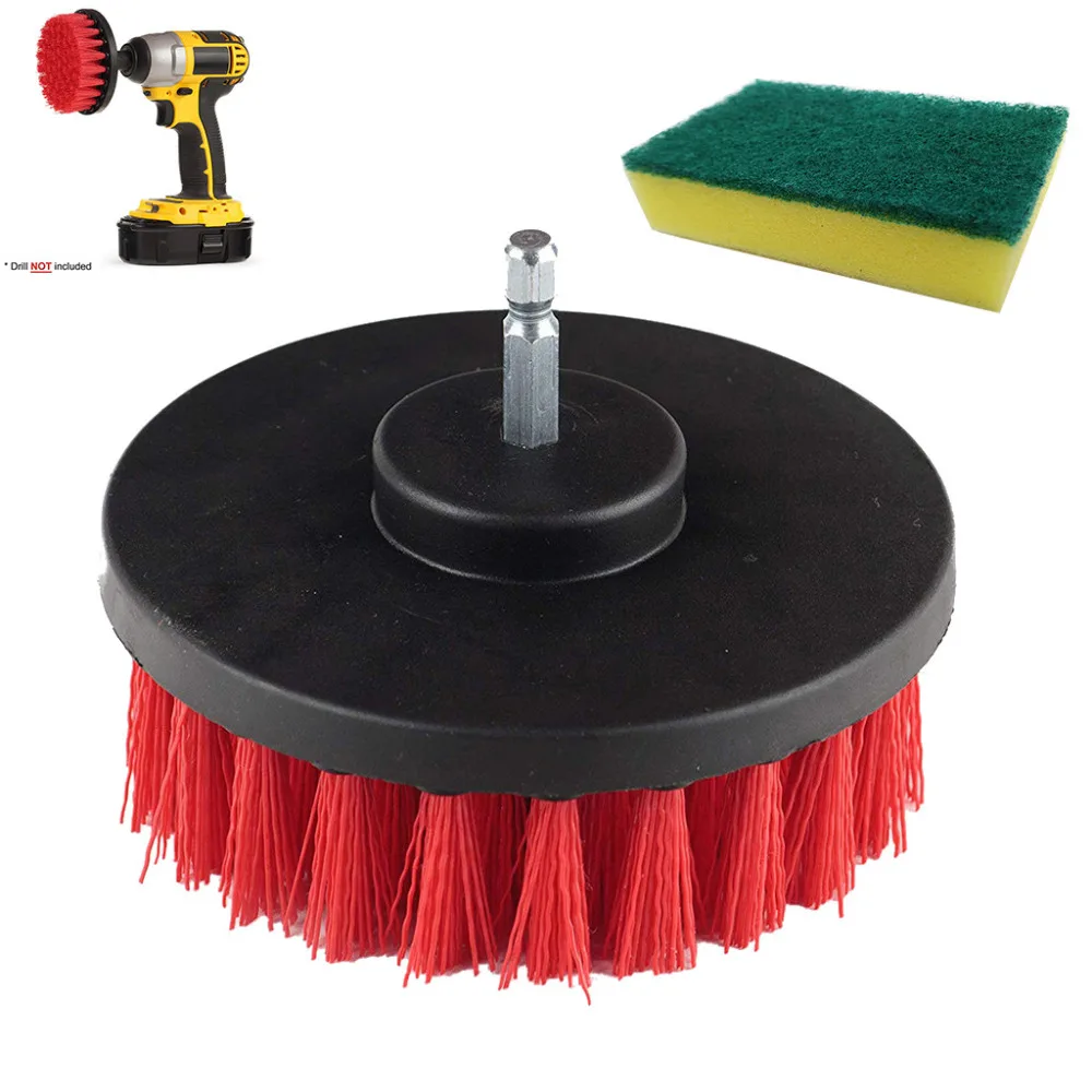 6 шт. электрическая щетка для дрели Grout Power Scrubber Чистящая Щетка ванной очиститель