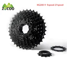 Zocoo HG200-9 9/27 S 11-32 T велосипедная обгонная муфта Cog Горная дорога велосипед Кассетный инструмент Herramientas маховик часть велосипеда