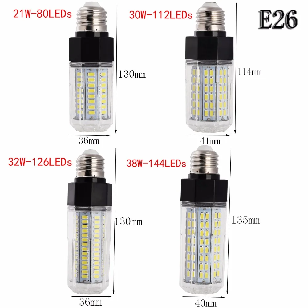 Lâmpadas Led e Tubos 1x 5x 10x super brilhante Base : E26 E27 E12 E14