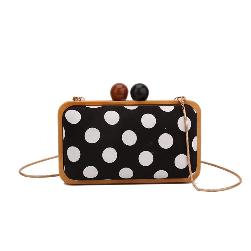

2019 Summer new dot square bag for women fashion shoulder bag quality canvas crossbody bag women clutche bags