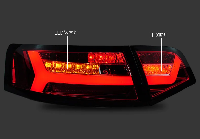 Best doxa Car Styling for au di A6 Taillights 2009-2012 for A6 LED Tail Lamp Rear Lamp DRL+Brake+Park+Signal led lights 3
