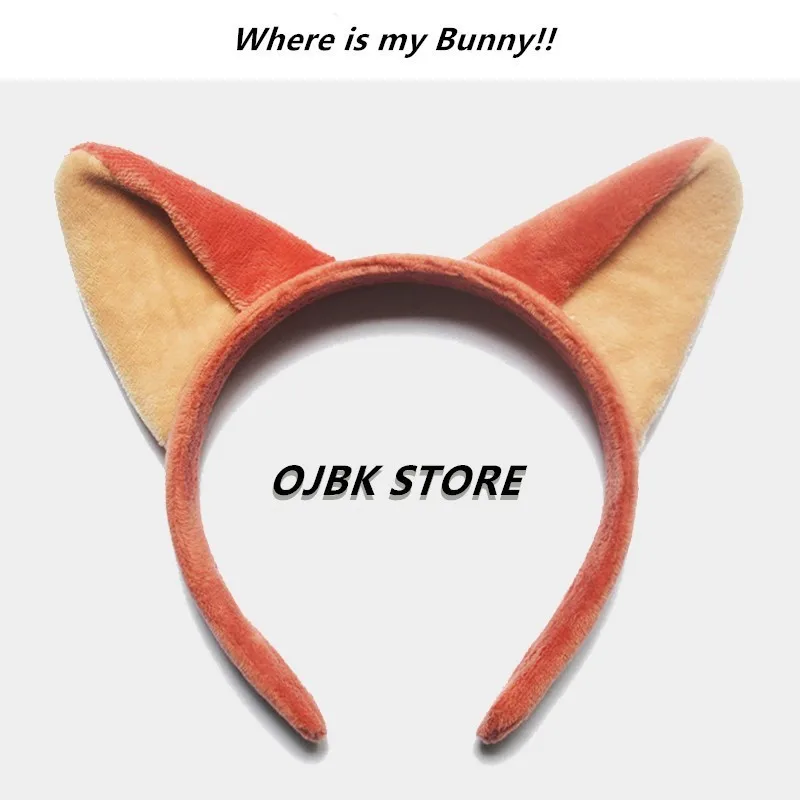 Judy Nick Bunny Ears Carrot Headband Cute Hair Band Women Girls Styling Head Accessories Stage Performance Funny Party Hats - Цвет: Dwithoutcarrot