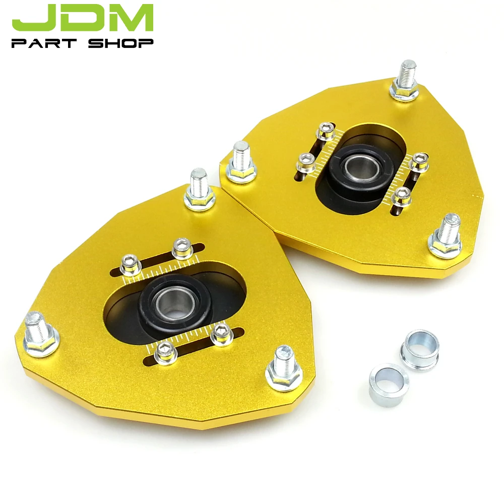 

ADJSUTBALE SUSPESNION CAMBER PLATES FOR MITSUBISHI LANCER EVO 7 8 9 2002-2007 FRONT MOUNT