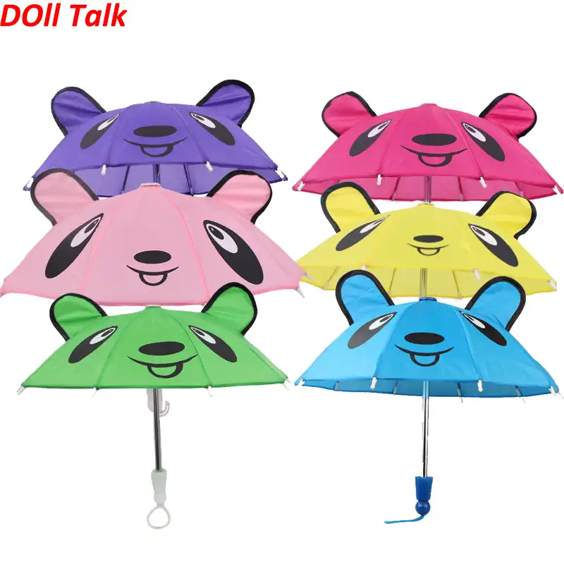 Dolltalk 18 インチアメリカかわいい女の子人形太陽傘もスーツ雨日人形