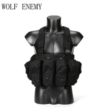 Открытый AK 47 подсумок для магазинов боевой военный Камуфляжный жилет страйкбол нагрудное боевое облачение