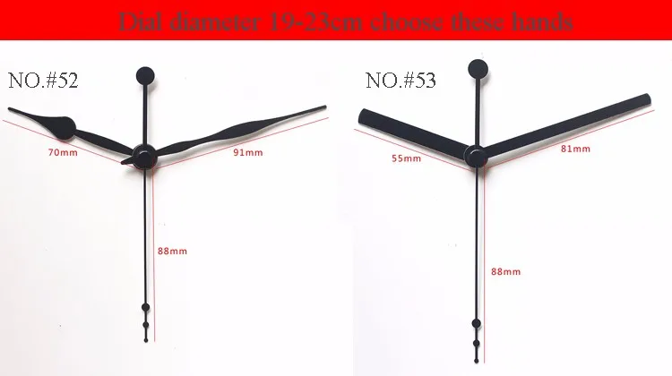 3 Size Long Shaft 6/9/13mm Music Chime Box Clock Movement Pendulum Swing Silent Mechanism With Hands DIY Replacement Kits