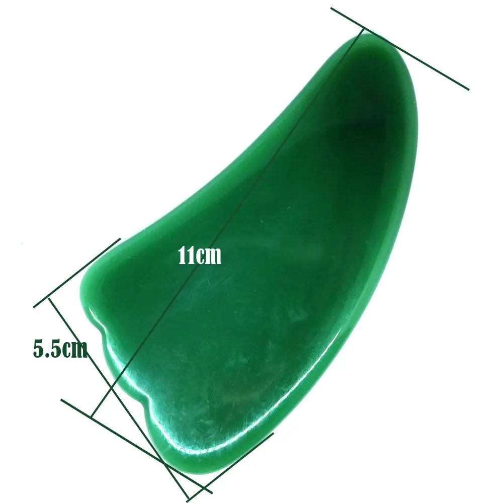 Gua Sha соскабливание массажер для тела царапин Guasha спа-скребок для лица и спины уход за здоровьем против морщин диоксид кремния - Цвет: Слоновая кость