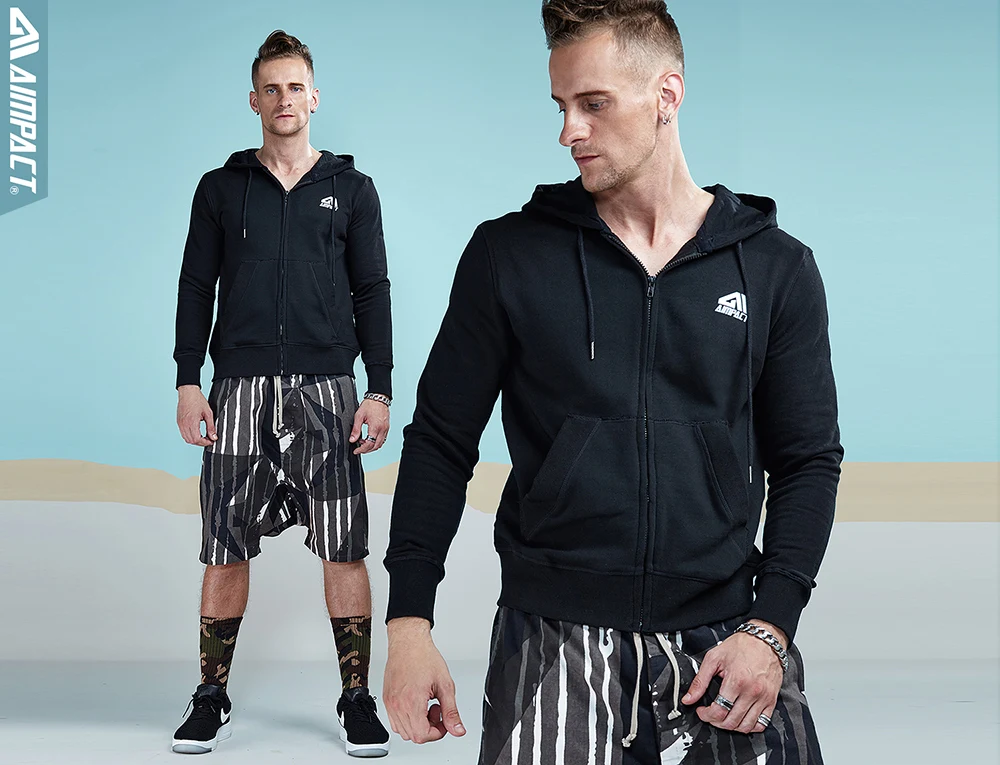 Aimpact 2017 New Classic zip up hoodies Men Cotton Sporty full zipper Men's Sweatshirts (6)
