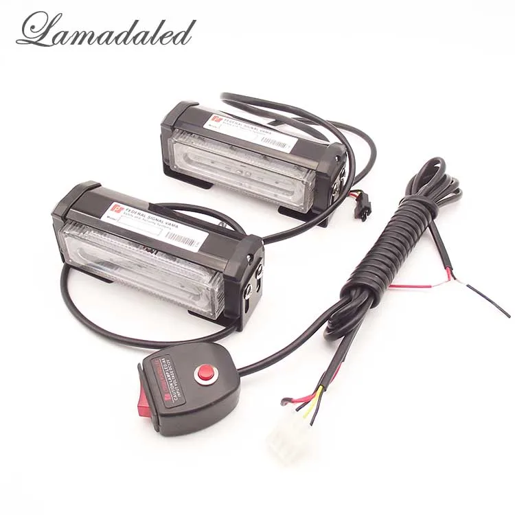 Lamadaled RED BLUE led car strobe lights police vehicle strobe light