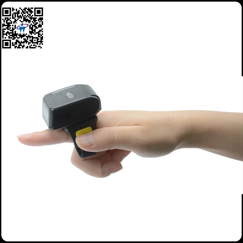 Android/Ios/Win Bluetooth Finger ring barcode scanner Style 2D / QR Barcode Scanner For