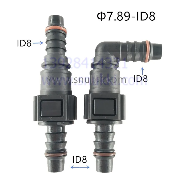 7.89mm-ID8 SAE 5/16 фитинги для топливной трубы авто Топливопровод быстрый разъем пластиковые бензин Женский Мужской Разъем 5 компл. много