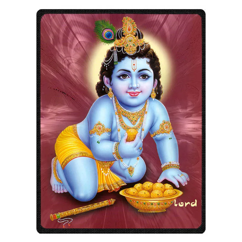Hinduism Бог Кришна Фланелевое флисовое летнее одеяло для путешествий мягкое Коралловое Кондиционер детское одеяло на заказ простыня