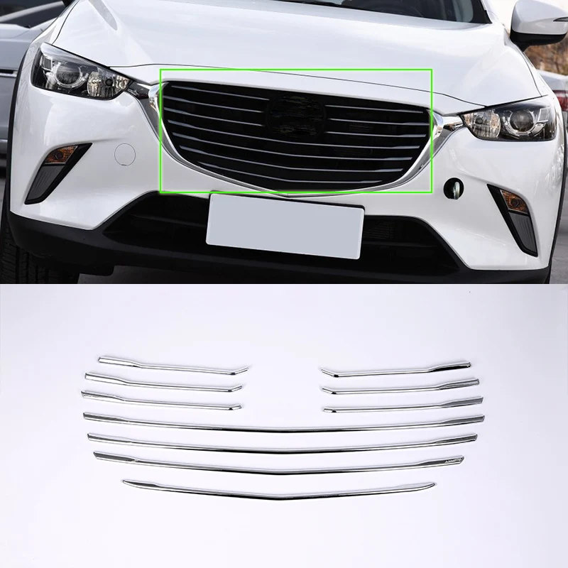 

Car Accessories Exterior Decoration ABS Middle Center Grill Grille Decoration Cover Trim For Mazda CX-3 2017