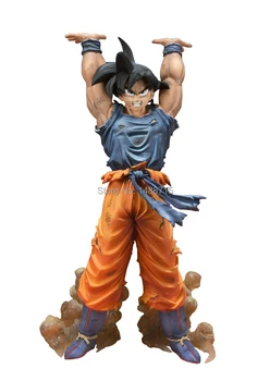 

New Hot Comic Anime Akira Toriyama Dragon Ball Z Son Goku Spirit Bomb Ver. Battle 15CM Bandai Action Figure Toys