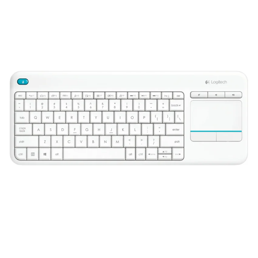 

Logitech K400 Plus, Mini, Wireless, RF Wireless, QWERTY, White