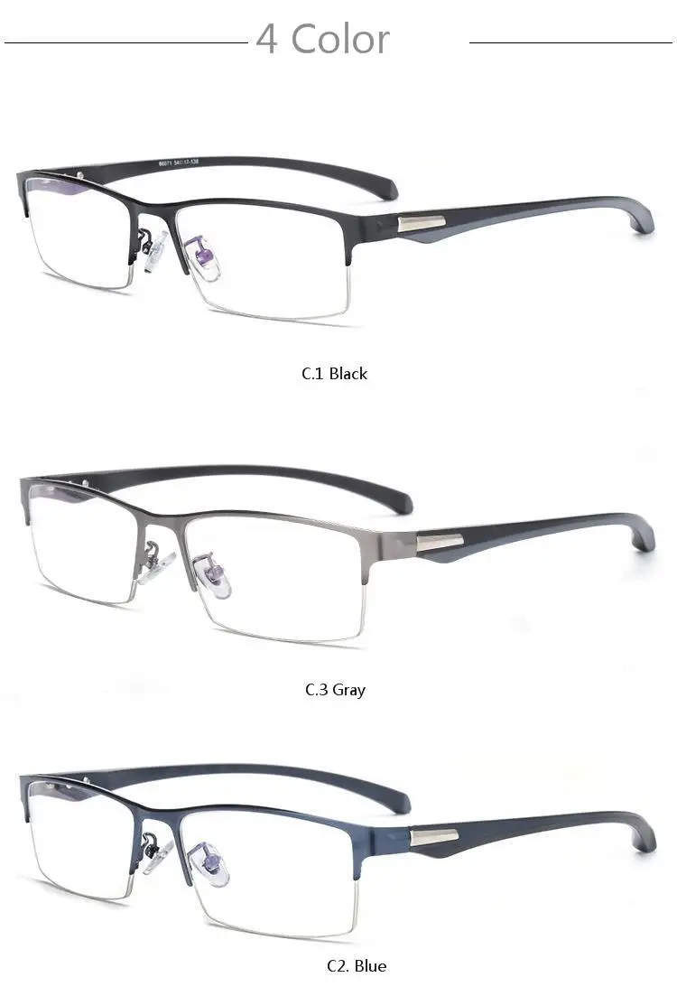 2019 Новое поступление Металл Половина и полный обод TR90 близорукость рецепту Rx очки мужской оправа для очков, оптика де Грау очки Gafas