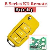 5 шт./лот) Keydiy B01L-04 Роскошные 3 кнопки дистанционного ключа с желтого цвета для kd900 kd900+ URG200 мини-kd MAHCINE