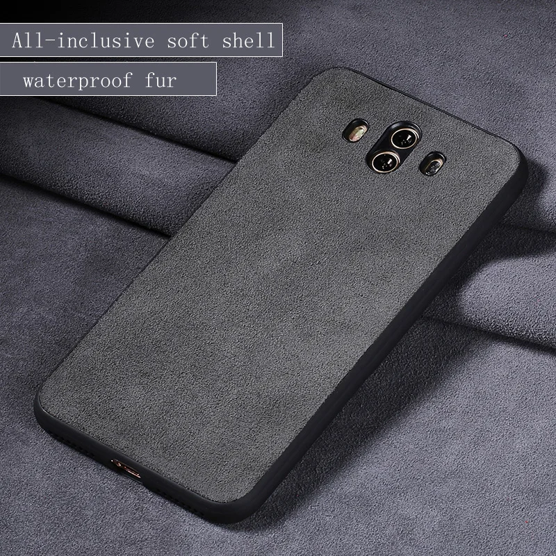Wangcangli из натуральной кожи чехол для телефона для huawei Коврики 9 10 Pro замши задняя крышка для huawei P10 P20 Nova 2 S Plus чехлы