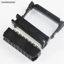 10 шт. fc-16p 2x8 Булавки двурядных шаг 2.54 мм IDC разъем Женский Заголовок 16-Булавки кабельная розетка