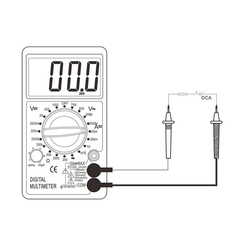DT700B цифровой мультиметр AC/DC Вольтметр Амперметр Омметр тестер электрические портативные инструменты мультиметр тестер ручка