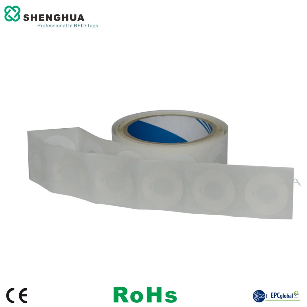 1000 шт./упак. УВЧ пассивный RFID этикетки диска низкая цена Стикеры бирки печати RFID тэг диск для компакт-дисков Управление