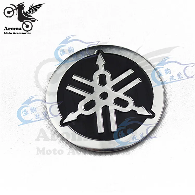 free shipping  4.5CM*4.5CM 1 PCS motorcycle decal round for yamaha logo motorbike sticker professional car style decal black ATV