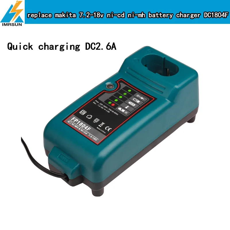 IMRSUN Замена для makita зарядное устройство DC1804F FP1804F костюм 7 2 В 9 6 12 14 4 18 ni-cd ni-mh