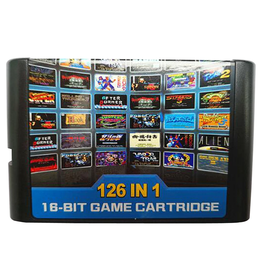 Игровой картридж 126 в 1 16 бит игровая карта для Sega Mega Drive MD Megadrive Genesis console|Запасные