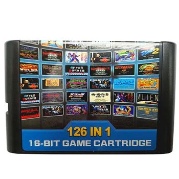 

126 in 1 Game Cartridge 16 bit Game Card For Sega Mega Drive MD for Megadrive For Genesis console