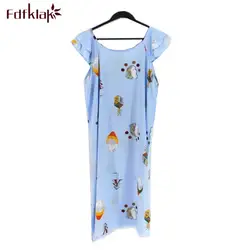 Дамское Ночное платье Большие размеры свободная ночная рубашка женская ночная сорочка свободного покроя, одежда для сна, ночные рубашки