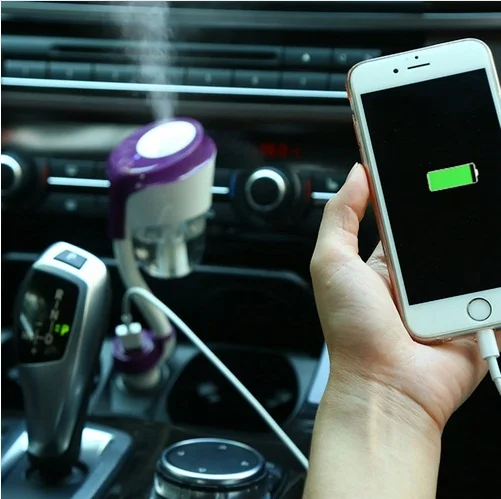 

Upgraded 12V Car Humidifier Air Purifier Aroma Diffuser Essential oil diffuser Aromatherapy Mist Maker Fogger humidificador