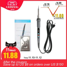 60 Вт 110 В/200 в ЖК-цифровой электрический паяльник костюм внутренний нагрев Регулируемый Цифровой Контроль Термостатический без свинца