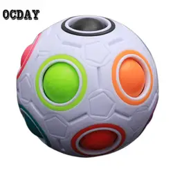 OCDAY Творческий Радуга Футбол Творческий сферические игрушки Magic Cube изучение и образование Логические игрушки для Для детей
