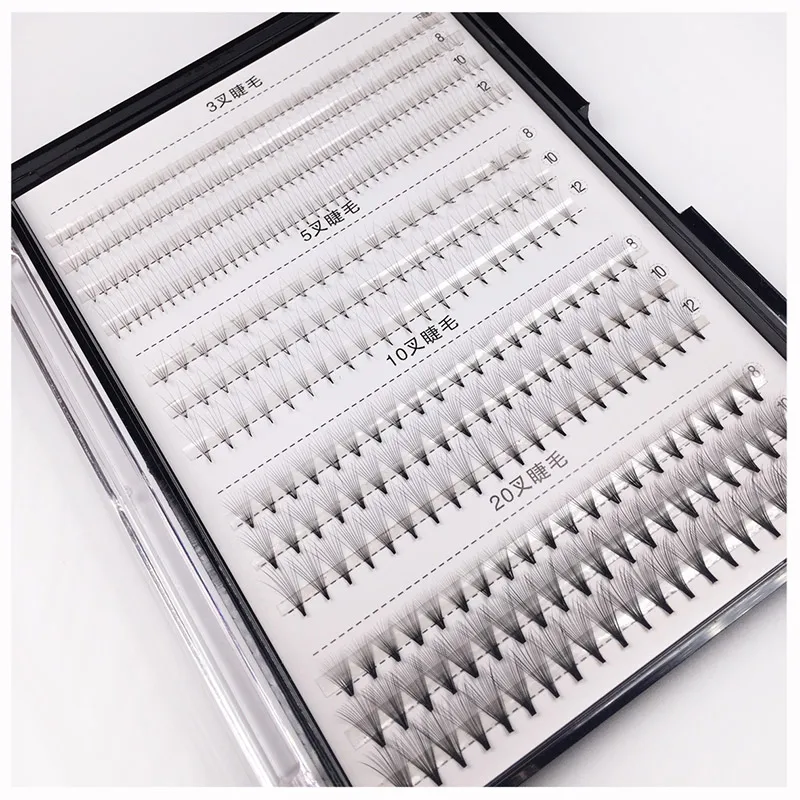 

Handmade 3D 5D 10D 20D Volume lashes C D Curl Premade Fans Individual Eyelash Extension Fake False Eyelashes